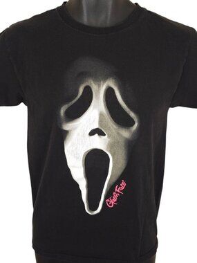 Scream Movie T Shirt Mens Size Small Black Ghostface Horror Movie Promo